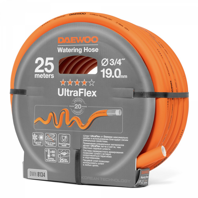 шланг DAEWOO UltraFlex 3/4" 25м 25Бар