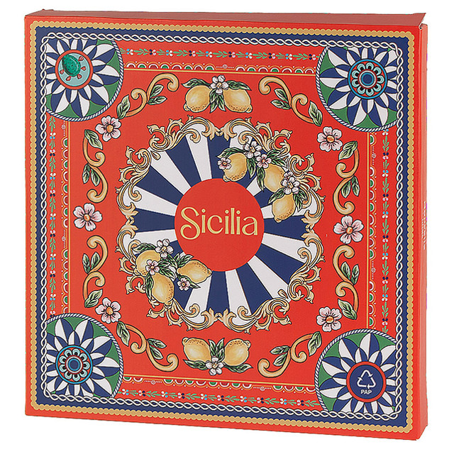 горка NOUVELLE HOME Sicilia Sole 2-х ярусная 19/27см 24,5см фарфор