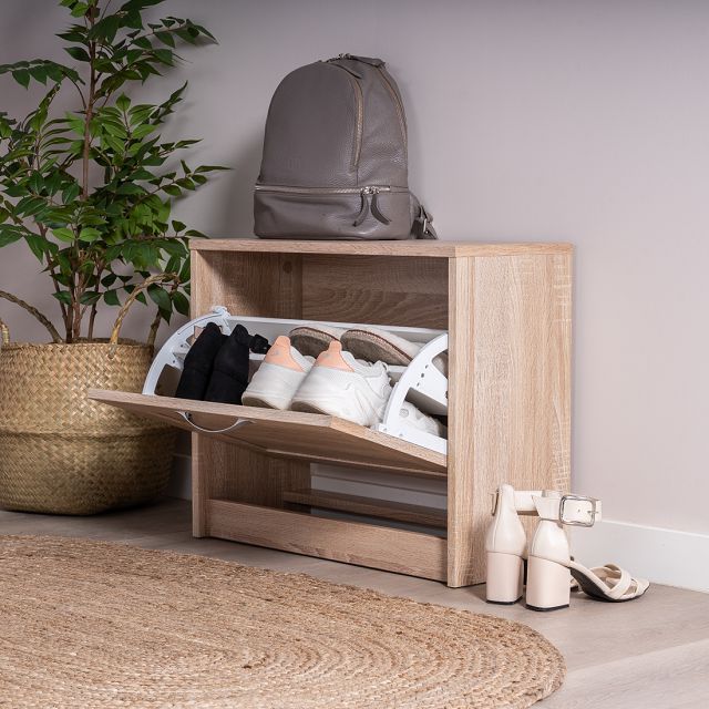 тумба для обуви СИРИУС 602x488x250мм сонома ЛДСП