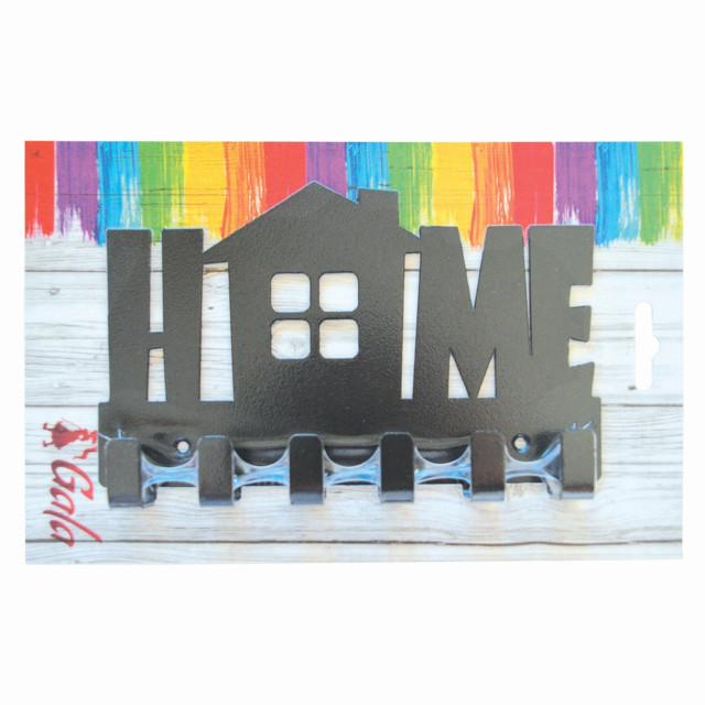 ключница GALA HOME 173х110х23мм черная металл