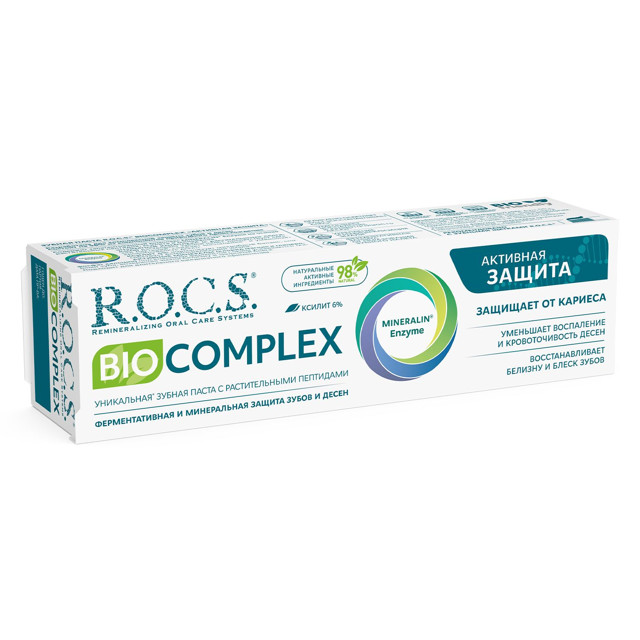 паста зубная R.O.C.S. Biocomplex Активная защита, 94 г