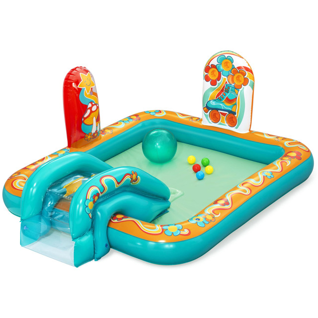 бассейн с горкой BESTWAY 193х152х74см 189л