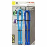 стяжка кабельная FIX-O-MOLL 310х6мм синий/голубой 2шт - фото в каталоге Максидом