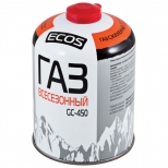 газ универсальный ECOS GC-450 всесезонный резьбовой 450г газ универсальный ECOS GC-450 всесезонный резьбовой 450г - фото в каталоге Максидом
