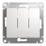 выключатель 3-клавишный SCHNEIDER ELECTRIC Glossa, белый выключатель 3-клавишный SCHNEIDER ELECTRIC Glossa, белый - фото в каталоге Максидом