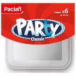 набор тарелок PACLAN Party Classic 6шт. 18см квадратные пластик белые - фото в каталоге Максидом