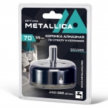 коронка алмазная METALLICA Optima по стеклу и плитке 70x55мм - фото в каталоге Максидом