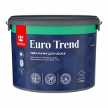 краска в/д TIKKURILA Euro Trend для обоев и стен база A матовая 9л белая, арт.700009620 - фото в каталоге Максидом