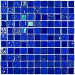 мозаика стеклянная BONAPARTE Bondi dark blue-25 30x30x0,4 глянцевый синий - фото в каталоге Максидом