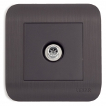 розетка телевизионная LUXAR Deco IP20 венге - фото в каталоге Максидом