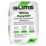Шпатлевка финишная Glims White Polymer, 20 кг - фото в каталоге Максидом