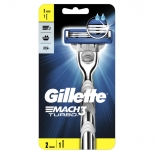 станок для бритья GILLETTE Mach3 Turbo 3D + 1 кассета 3 лезвия - фото в каталоге Максидом