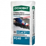 стяжка базовая для внутр. и наруж.работ ОСНОВИТ Стартолайн FC40 армир. 25кг - фото в каталоге Максидом