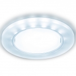 светильник встраиваемый AMBRELLA Standart Spot GX53 12Вт с LED подсветкой хром/матовый - фото в каталоге Максидом