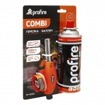 набор горелка газовая PROFIRE COMBI + баллон цанговый 220гр набор горелка газовая PROFIRE COMBI + баллон цанговый 220гр - фото в каталоге Максидом