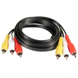 кабель 3RCA-3RCA GODIGITAL 3808-30 штекер-штекер 3,0м черн. - фото в каталоге Максидом