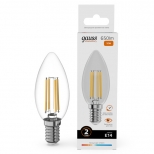 лампа филаментная GAUSS Filament Elementary 10Вт Е14 LED 650Лм 2700К свеча - фото в каталоге Максидом