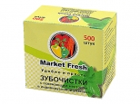 зубочистки Market Fresh 500шт с ментолом в индивидуальной упаковке - фото в каталоге Максидом