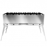 мангал разборный Optimus Plus Stainless 59х34,5х28,8см сталь 2мм мангал разборный Optimus Plus Stainless 59х34,5х28,8см сталь 2мм - фото в каталоге Максидом