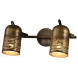 спот RIVOLI Lamia 2х40Вт E27 поворотный металл коричневый - фото в каталоге Максидом