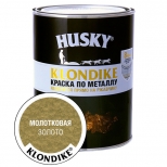 краска алкидная HUSKY-KLONDIKE по ржавчине с молотковым эффектом 0,9л золото, арт.25618 - фото в каталоге Максидом