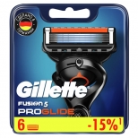 кассеты GILLETTE Fusion Pro Glide 6шт мужские - фото в каталоге Максидом