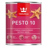 эмаль алкидная TIKKURILA Pesto 10 база A 0,9л белая, арт.700001164 - фото в каталоге Максидом