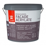 краска акрилатная фасадная TIKKURILA Facade Acrylate база A 2,7л белая, арт.700012340 - фото в каталоге Максидом