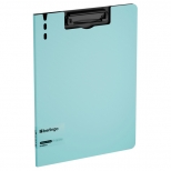 папка-планшет с зажимом BERLINGO Instinct А4 аквамарин/черный пластик папка-планшет с зажимом BERLINGO Instinct А4 аквамарин/черный пластик - фото в каталоге Максидом