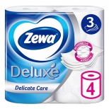бумага туалетная ZEWA Deluxe 4 шт./уп. 3-сл, 145 листов, без аромата - фото в каталоге Максидом