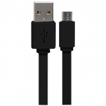 дата-кабель USB-micro 1м резиновая оплетка черный - фото в каталоге Максидом