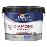 краска в/д DULUX Trade Diamond Extra matt база BW для стен и потолков 9л белая, арт.5717199 - фото в каталоге Максидом