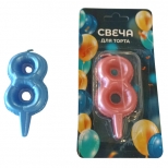 свеча для торта Воздушный шарик Цифра 8 3х7см 1ч/г в ассортименте свеча для торта Воздушный шарик Цифра 8 3х7см 1ч/г в ассортименте - фото в каталоге Максидом