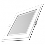 светильник GAUSS Glass кв 18Вт 1390Лм 3000K 185-265В IP20 монт 170х170 с дек стек LED - фото в каталоге Максидом