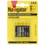 батарейка NAVIGATOR ААА алкалиновая 4шт батарейка NAVIGATOR ААА алкалиновая 4шт - фото в каталоге Максидом