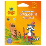 мелки восковые Мульти-Пульти Енот на острове Пасхи 12 цветов - фото в каталоге Максидом