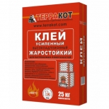 клей для печей ТЕРРАКОТ усиленный жаростойкий 25кг - фото в каталоге Максидом
