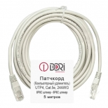 патч-корд DORI UTP4 cat5e литой 5м серый патч-корд DORI UTP4 cat5e литой 5м серый - фото в каталоге Максидом
