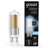 лампа светодиодная GAUSS 3,5Вт G9 LED 260Лм 4100K капсула - фото в каталоге Максидом