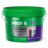 краска акриловая ЛАКРА Prof It фасадная белая 3кг , арт.0007540 - фото в каталоге Максидом