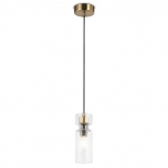 светильник подвесной AMBRELLA High Light E14 40Вт черный/латунь/прозрачный - фото в каталоге Максидом
