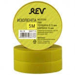 изолента ПВХ REV 5м 0,13х15мм DIY желтый - фото в каталоге Максидом