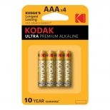 батарейка KODAK Ultra Digital LR03 AAА блистер 4шт - фото в каталоге Максидом