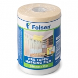 пленка защитная FOLSEN с клеящей лентой 0,55ммх33м, арт.099055033 пленка защитная FOLSEN с клеящей лентой 0,55ммх33м, арт.099055033 - фото в каталоге Максидом