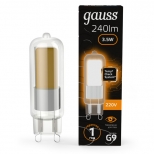 лампа светодиодная GAUSS 3,5Вт G9 LED 240Лм 3000K капсула - фото в каталоге Максидом