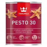 эмаль алкидная TIKKURILA Pesto 30 база A 0,9л белая, арт.700001170 - фото в каталоге Максидом