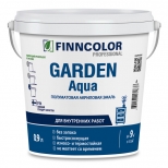 эмаль акриловая FINNCOLOR Garden Aqua база А полуматовая 0,9л белая, арт.700006478 - фото в каталоге Максидом