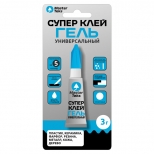 клей моментальный MASTERTEKS гель 3 гр бесцветный, арт.9781911 - фото в каталоге Максидом