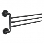 полотенцедержатель тройной поворотный FORA Lord черный - фото в каталоге Максидом
