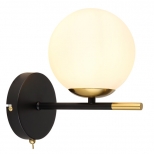 бра ARTE LAMP Alcor E14 1х40Вт металл черный - фото в каталоге Максидом